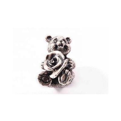 China Modern Intimate Bear Flower Heart Cabinet Pulls Furniture Knobs for sale