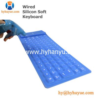 China Mini Wired Silicon Soft Colorful Keyboard for Smartphone/ Ipad/Table/ PC/Laptop Waterproof for sale