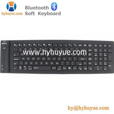 China Bluetooth New 109 keys Silicon PC/Tablet/Laptop/Smartphone Keyboard Flexible & Waterproof for sale