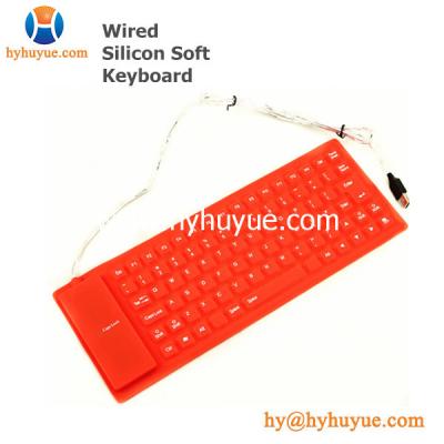 China 85 keys Mini Wired Silicon Keyboard for PC/ Tablet/ Laptop/ Smartphone Flexible & Fashion for sale