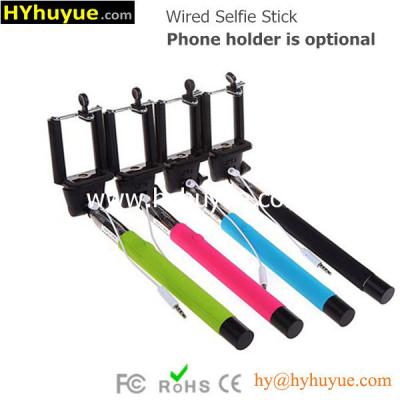 China 2015 Popular Wired Selfie Stick Cable Take Pole,Monopod at Factory Price from HYhuyue for sale