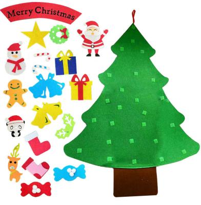 China Festival Home Decoration DIY Felt Christmas Tree Christmas Decoration for Home Navidad New Year Christmas Ornaments Santa Claus Xmas Gifts for Kids for sale