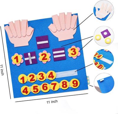 China Eductional Kid Toys Children Education Toys Novelty Fingers Numbers Toys Education Aid DIY Craft Handmade Finger Numbers Toys for sale