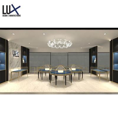 China 2020 High End Glass Counter Jewelry Display Retail Store Eco - Friendly Design for sale