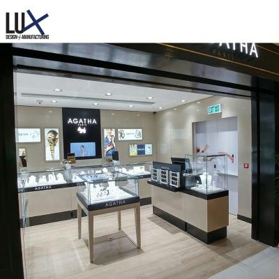 China High End Custom Lockable Retail Jewelery Showcase Manufacturers Glass Showcase Brand Display Case 5 Years Quality Warranty for sale