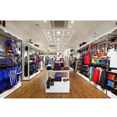 China Professional Eco-friendly Fashion Customized Mens Clothing Store Interior Decoration Furniture Design For Retail Store for sale