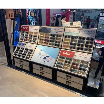 China Eco-friendly Eyewear Store Counter Design , Optical Store Fittings , Sunglasses Display Case for sale