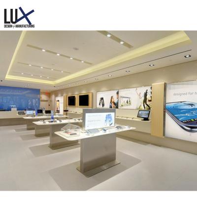 China Furniture Glass Display Cell Phone Shop Counter Eco - Friendly Design For Cell Phone Counter Display for sale