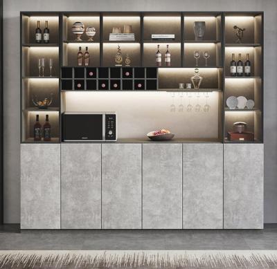 China Custom Made Modern High End Storage Cabinet Wine Side Cabinet With Led for sale