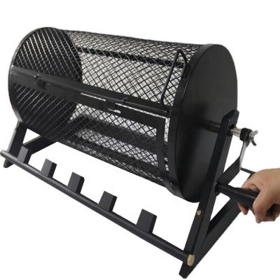 China Large Capacity Grill Cage Rolling Grill Basket Dustproof BBQ Rotisserie For Vegetables Peanut Beans for sale