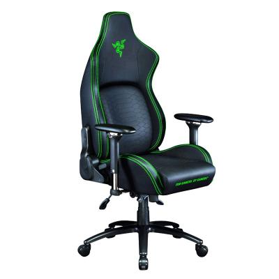 China Razer Isku's Best (Size) 2021 High Quality Luxury Leather Black Green Ergonomic Chair Commercial Furniture Adjustable Gaming Chairs for sale