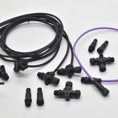 China Power & Marine Signal NMEA 2000 Cable One Code Terminator NMEA Signal Splitter M12 Connector Cable for sale