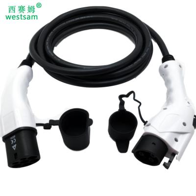 China American Standard Power SAE J1772 To IEC 62196 Dual Plug EV Charging Cable Connector for sale