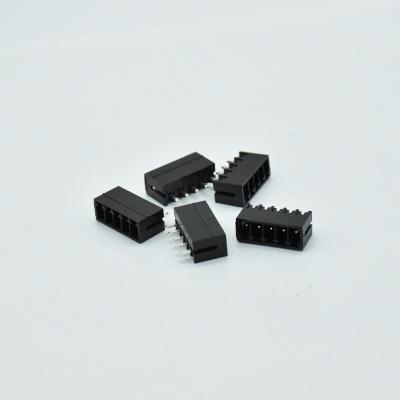 China Spades Plug Connector Male Black PCB 3.5mm Terminal Block 16~24AWG for sale