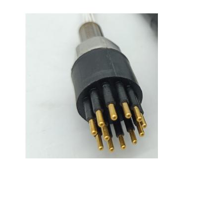 China Circular Aviation Female Waterproof 12 Pin Connector Straight Wet Pluggable Power ROV AUV for sale