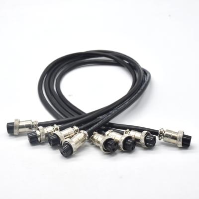 China Industrial Wholesale High Cost Performance GX Female Plug Cable PVC 2 Pin Circular Connector for sale