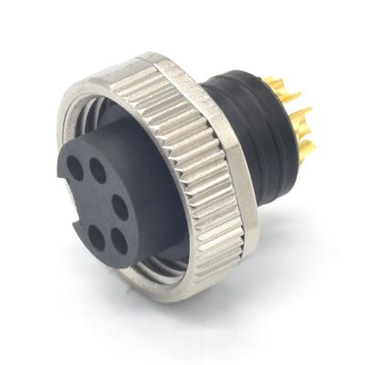 China Factory Direct Selling 7/8 5 Pin Socket IP67 Industrial Chinese Moldable Industrial Automation Female Female Connector for sale