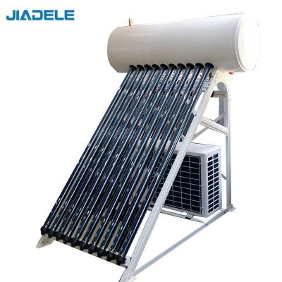 China JIADELE hotel air energy tube solar collector stainless steel air water chiller solar powered household evacuated heat pump for sale