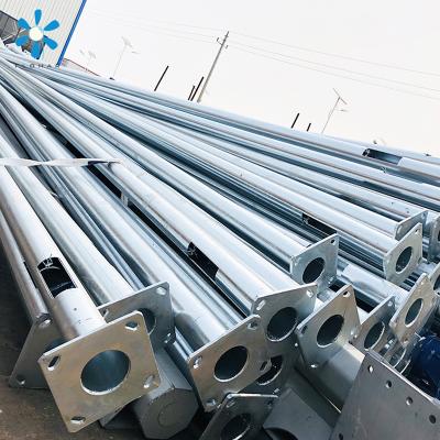 China Street/Garden Factory Hot Sale OEM 3-12m Outdoor Waterproof Steel Lamp Poles Tapered Lighting Steel Solar Pole for sale