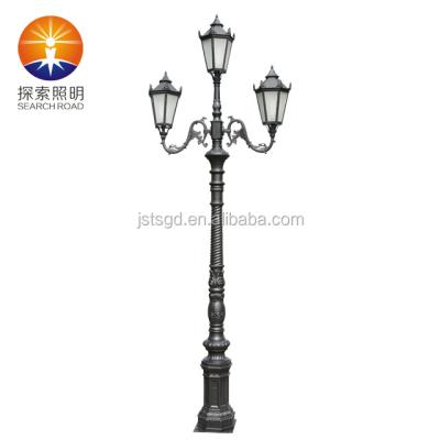 China Post Master Manufacturer Outdoor Waterproof Antique European Style 3 Landscape Light Garden Lamp 5 Years Warranty for sale