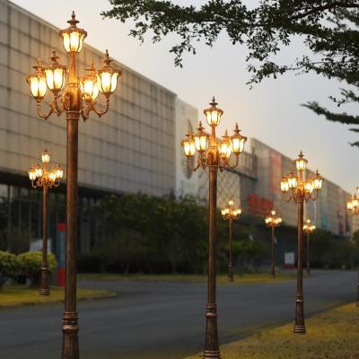 China Garden 2/3/4/5 Lamp 3.8m Led Outdoor Landscape Area High Post Garden Light for sale