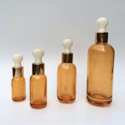 Cina Contagoccia 15ml di Amber Cosmetic Packaging With Glass dell'olio essenziale in vendita