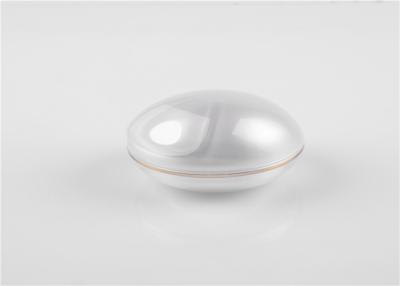 China Acrylic Double Wall 100g Face Cream Jar White Eye Facial Plastic Jar / Bottle for sale