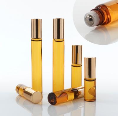 China Glass Empty Roller Bottles For Essential Oils , 10ml 30ml Roll On Deodorant Bottles for sale