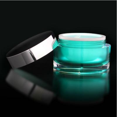 China Cosmetic Packaging PET Plastic Cream Jar 30ml 50ml 100ml 120ml for sale