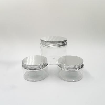 China 25g 50g Screen Printing Screw Cap Pet Plastic Jars for sale