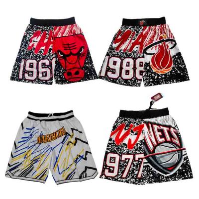 China Wholesale Antibacterial Mens Retro Basketball Shorts Best Quality Quilted Drop Shipping Wear Pockets Shorts 2021 New Season for sale