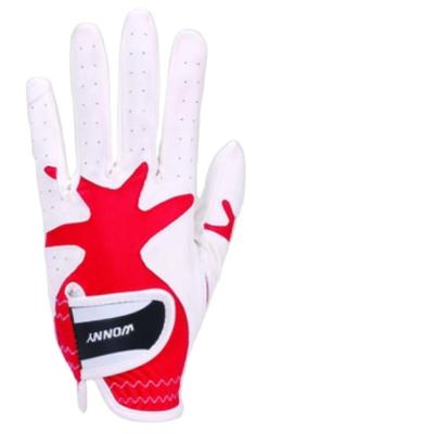 China Wholesale Hands Cabretta Leather Golf Gloves With Colors Golf Glove Custom Packaging for sale