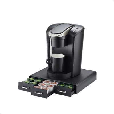 China Sustainable Coffee Capsule Organizer Plastic Coffee Pods Drawer for sale