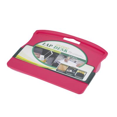 China Portable Ergonomic Design Plastic Lapdesk Colorful Lap Desk With Cushion for sale