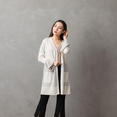 China Anti-wrinkle OEM Mongolian Plain Knitted Chunky Pure Cashmere Belted Cardigan For Women Cashmere Belted Cardigan for sale