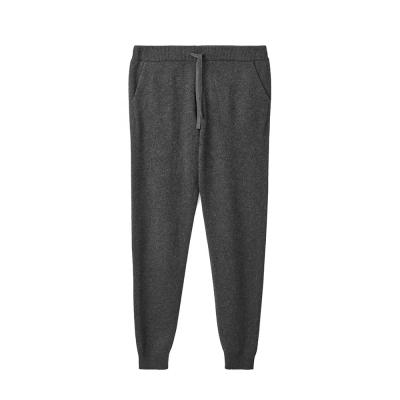 China Anti-Wrinkle Mens Winter Warm Pure Cashmere Knitted Trousers Jogger Pants For Men for sale