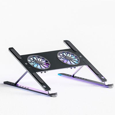 China Upgraded Adjustable Foldable Gaming Laptop Stand with Fan Compatible with All 14-17.3 inch Laptops for sale