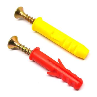 China Capacity Anti-Corrosion Hot Sale Drive Drywall Frame Nylon Easy Fixing Concrete Nylon Wall Nail-in Anchor Sleeve Screws for sale