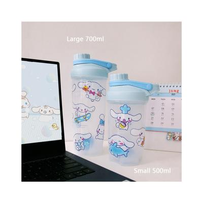 China Hot Sale Juice Milk Breakfast Cup Portable Cartoon PP Cup Plastic Fitness Sports Water Cup for sale