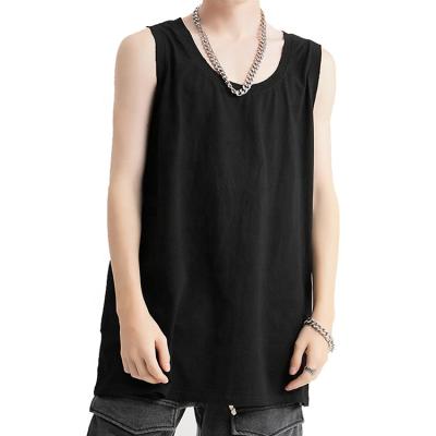 China High Quality Mens Womens White Tank Tops Custom Cotton Mens Tank Tops Summer Casual Gym Sleeveless Knit Breathable for sale