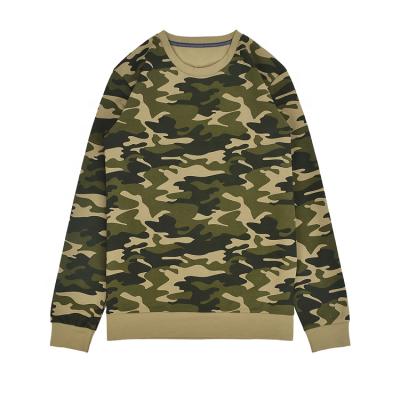 China Anti-Wrinkle Luxury Cotton Pullover Hooded Sweatshirt All Over Camouflage Print Men Long Sleeve Sweatshirt for sale