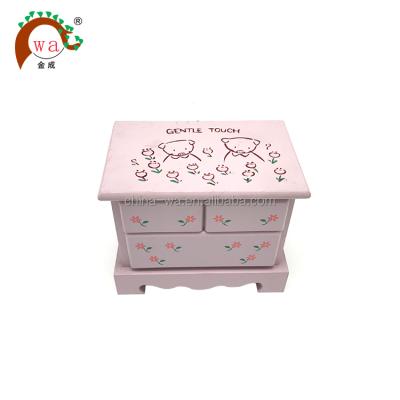 China Wooden Children Pretend Play Toys Wholesale Custom Wooden Storage Box For Jewelry for sale