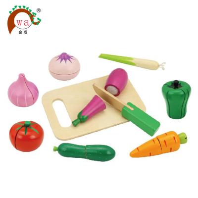 China Wooden Vegetables Cutting For Pretend Play Toy Kitchen Wooden Toy, Toy Kitchen Sets for sale