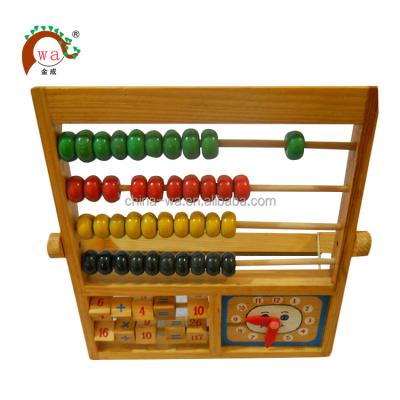 China Solid wood. Pine Wood Chinese Abacus with Learning Blocks Math Toy for Kids for sale