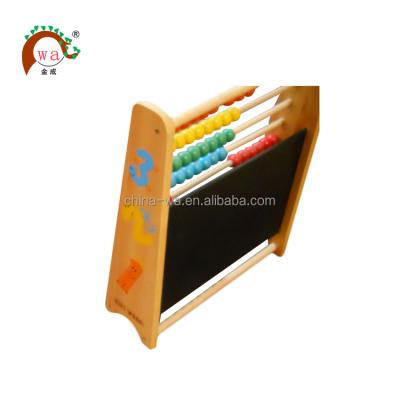 China New Solid Wood Wooden Abacus Math Toy with Blackboard for Kids for sale