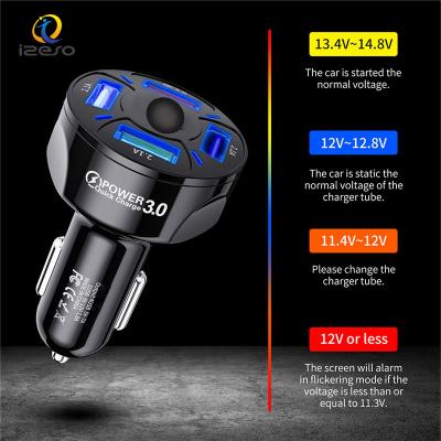 China Quick Charge 4 QC 3.0 USB Car Charger CE QC 3.0 USB Port Phone Charger Adapter Quick Car Charger for iPhone 13 pro Max Smartphone for sale