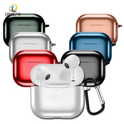 China Full Protective Electroplating Cover Device for Airpods 3 Luxury Fashion TPU Plating Earphone Case for Airpods pro with Key Chain for sale