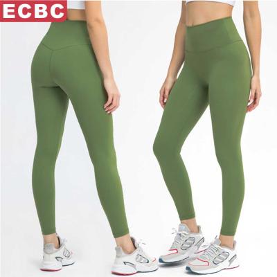 China Lulu Lemon New Arrival Female Fashion Breathable Yoga Pants Custom Women Sports Leggings Sanded Seamless Fitness Leggings Waist Panties for sale