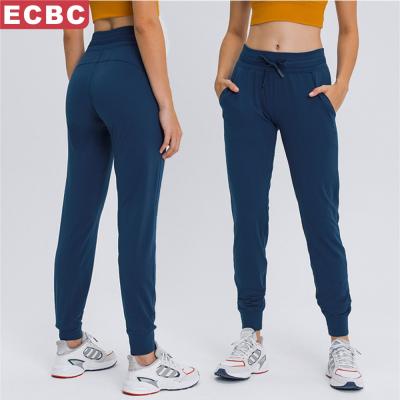 China Lulu Lemon Breathable Gaiters New Arrival Tiktok Workout Fitness Jogger Melody Popular Oem Gym Yoga Pants With Pockets Drawstring for sale