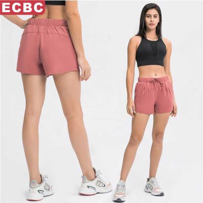 China Lulu Lemon Align New Breathable High Waist Drawstring Training Fitness Women Quick-Dry Tight Breathable Butt Lift Running Shorts for sale